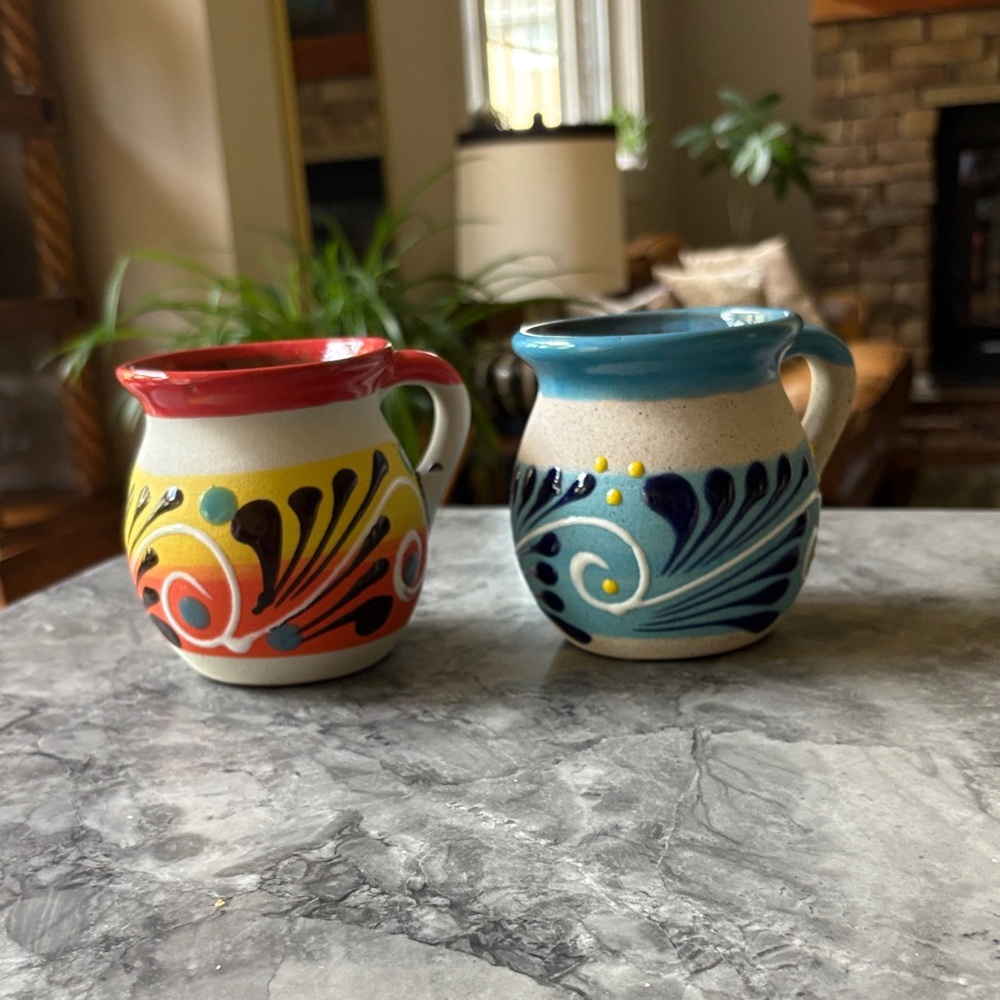 Source Unknown Colorful Ceramic Mugs